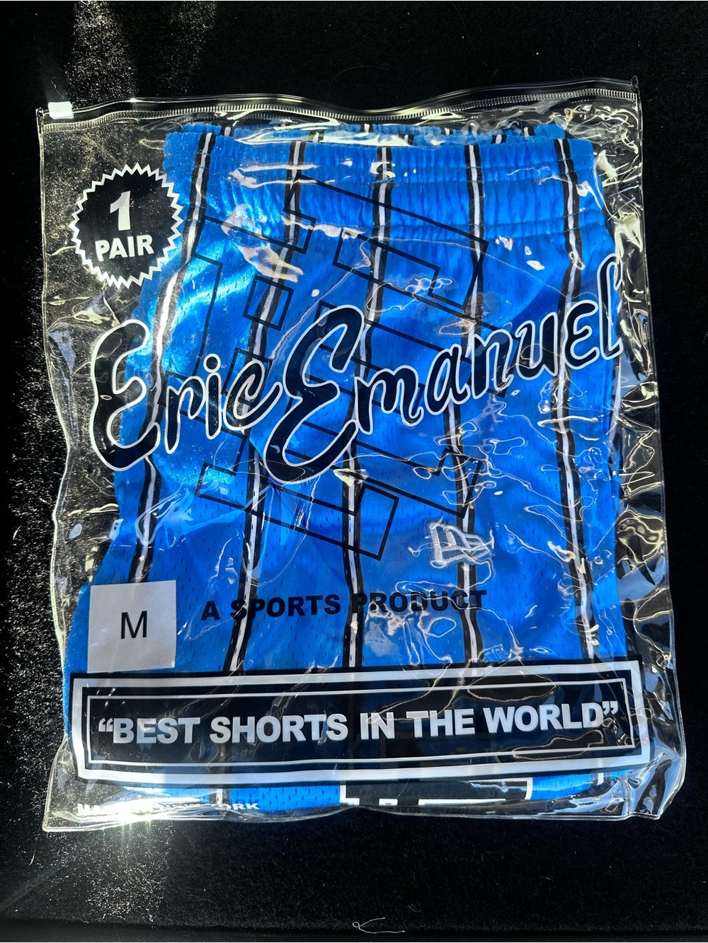 Eric Emanuel Royal Blue Pinstripe Athletic Shorts